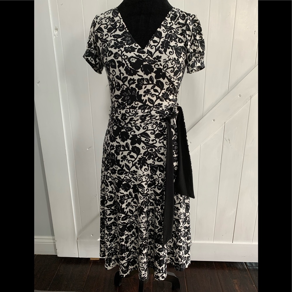 Black and white dress